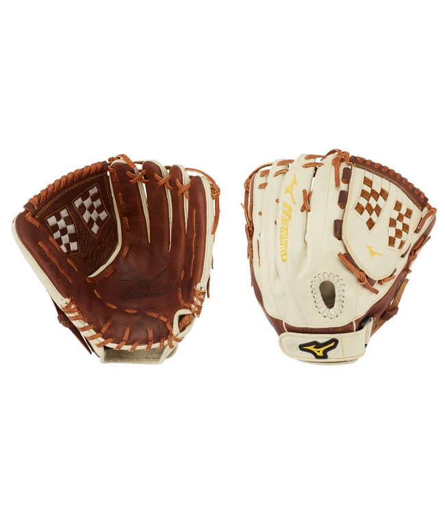 MIZUNO GCF1250F3 Classic FP 12.5" Silver-Brown Fastpitch Glove 1 MIZUNO GCF1250F3 Classic FP 12.5" Silver-Brown Fastpitch Glove