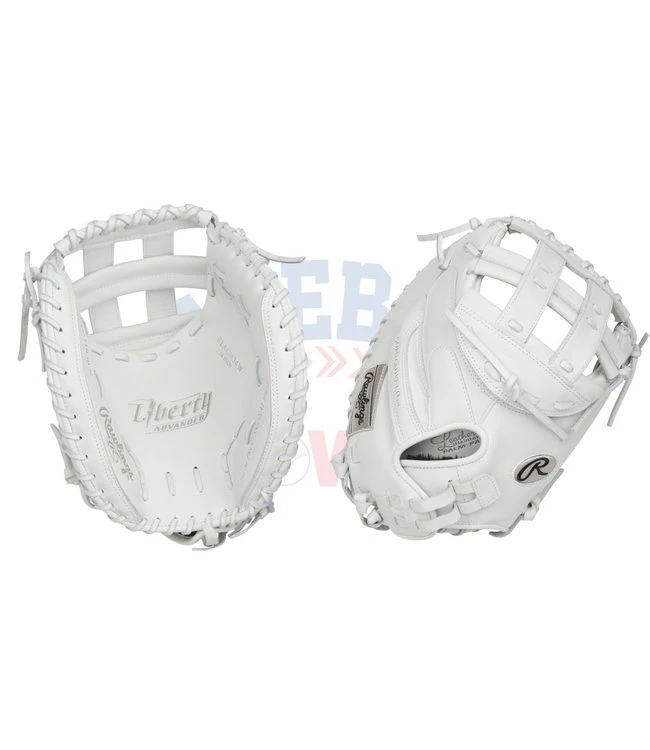 RAWLINGS RLACM34W Liberty Advanced 34" Fastpitch Catcher's Glove 1 RAWLINGS RLACM34W Liberty Advanced 34" Fastpitch Catcher's Glove